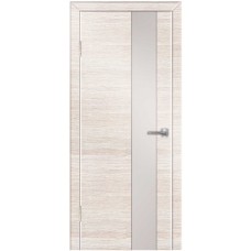 Двери Техно-4 ПВХ полотно остекленное, с алюминиевой кромкой