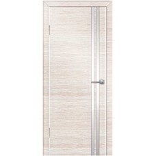 Двери Техно-7 ПВХ полотно остекленное, с алюминиевой кромкой